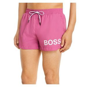 HUGO Mens Hugo Black Label Mooneye Pink Flat Frong Quick-Dry Swim Trunks XXL